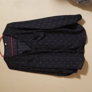 Torrid Navy Star Long Sleeve Blouse